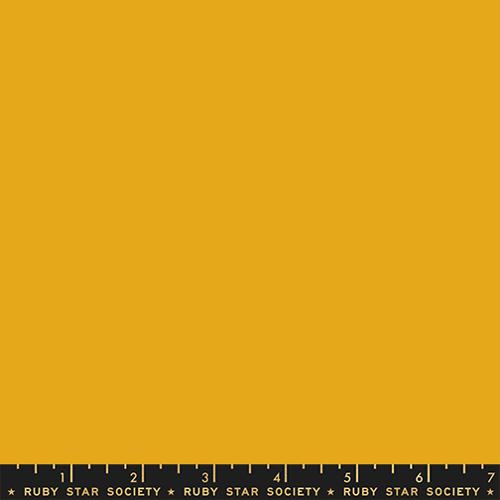 Ruby Star Solids Goldenrod golden yellow solid quilting cotton fabric by Ruby Star Society for Moda