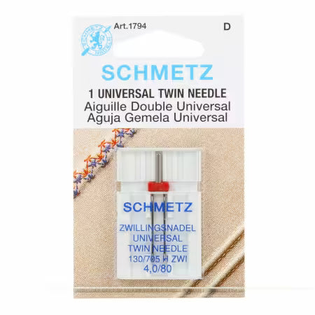 Schmetz Universal Twin Needle 4mm