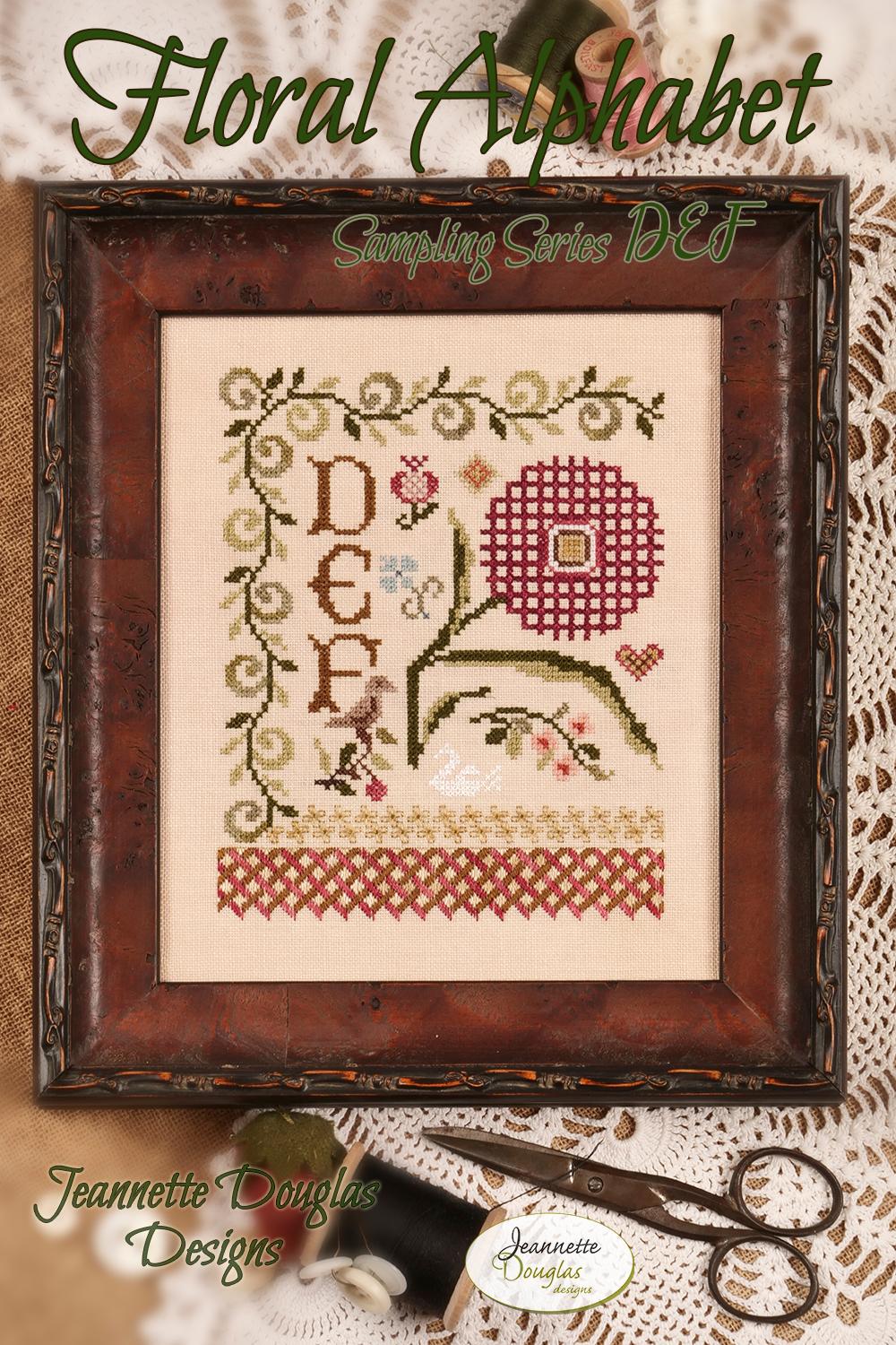 Floral Alphabet Sampling Series