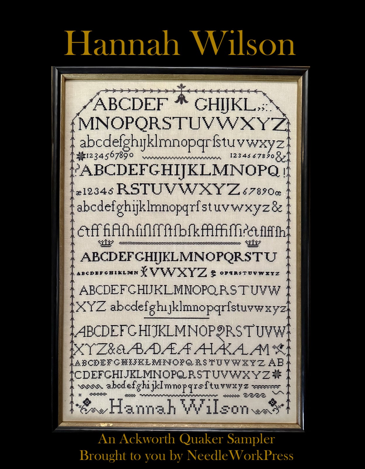 Hannah Wilson Ackworth Sampler