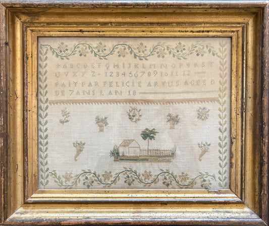 A French Summer Sampler: Felicie Artus Aged 7