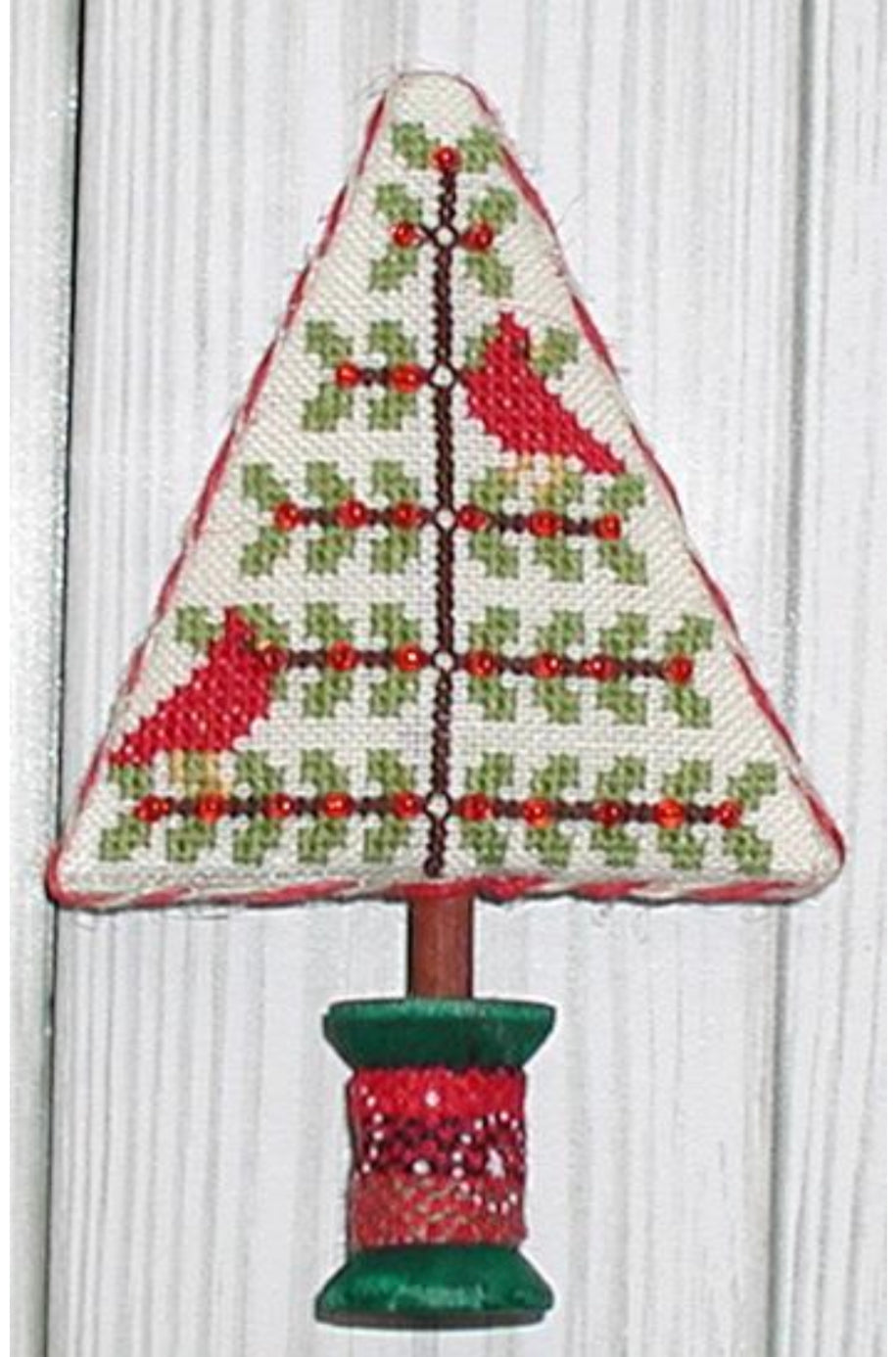 Praiseworthy Stitches Redbird Christmas kit Pattern