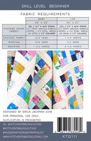 Modern Postage Stamp Quilt