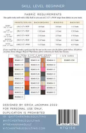 The Hannah Quilt Pattern