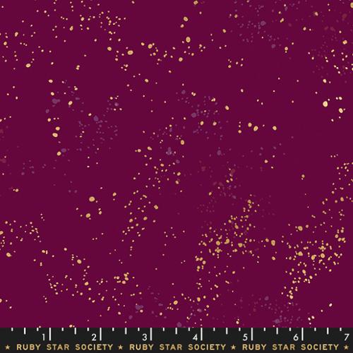 Speckled Metallic Purple Velvet
