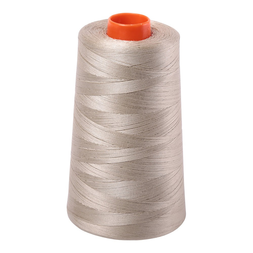 Aurifil 50wt cotton thread cone in Stone 2324