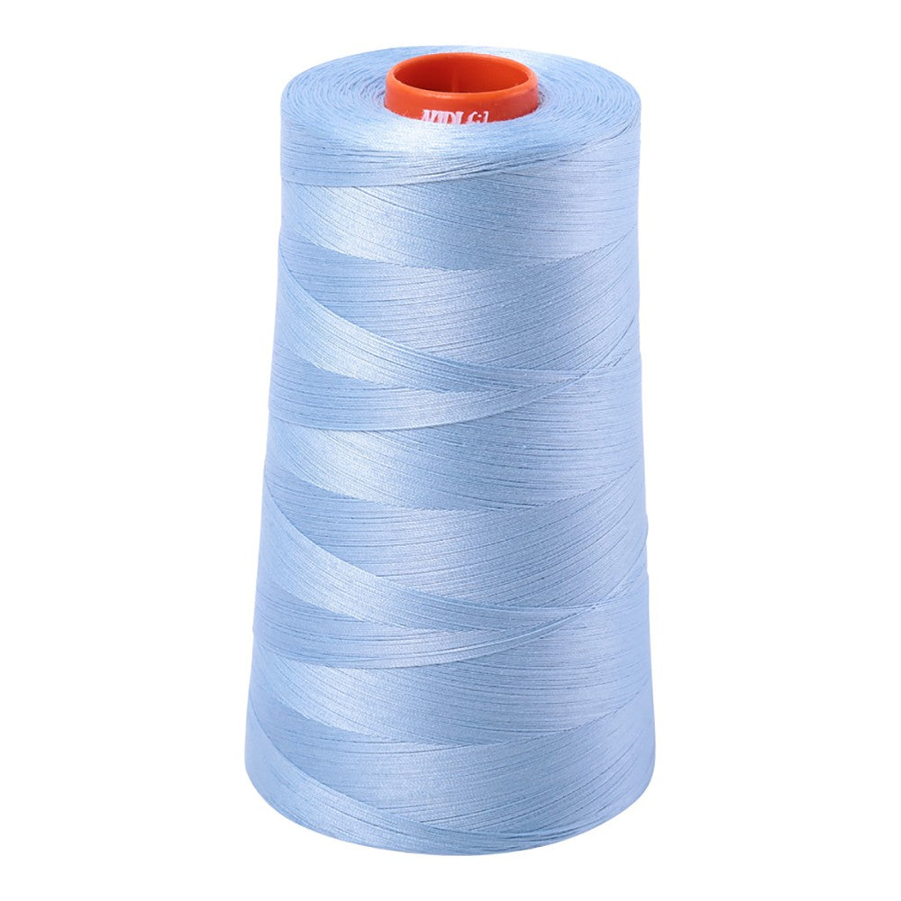 Aurifil 50wt cotton thread cone in Robins Egg 2715