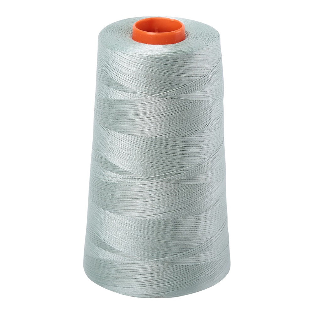 Aurifil 50wt cotton thread cone in Marine Water 5014
