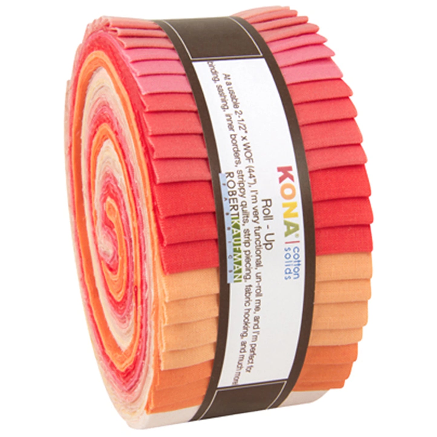 2-1/2in Strips Roll Up Kona Solids Blushing Bouquet