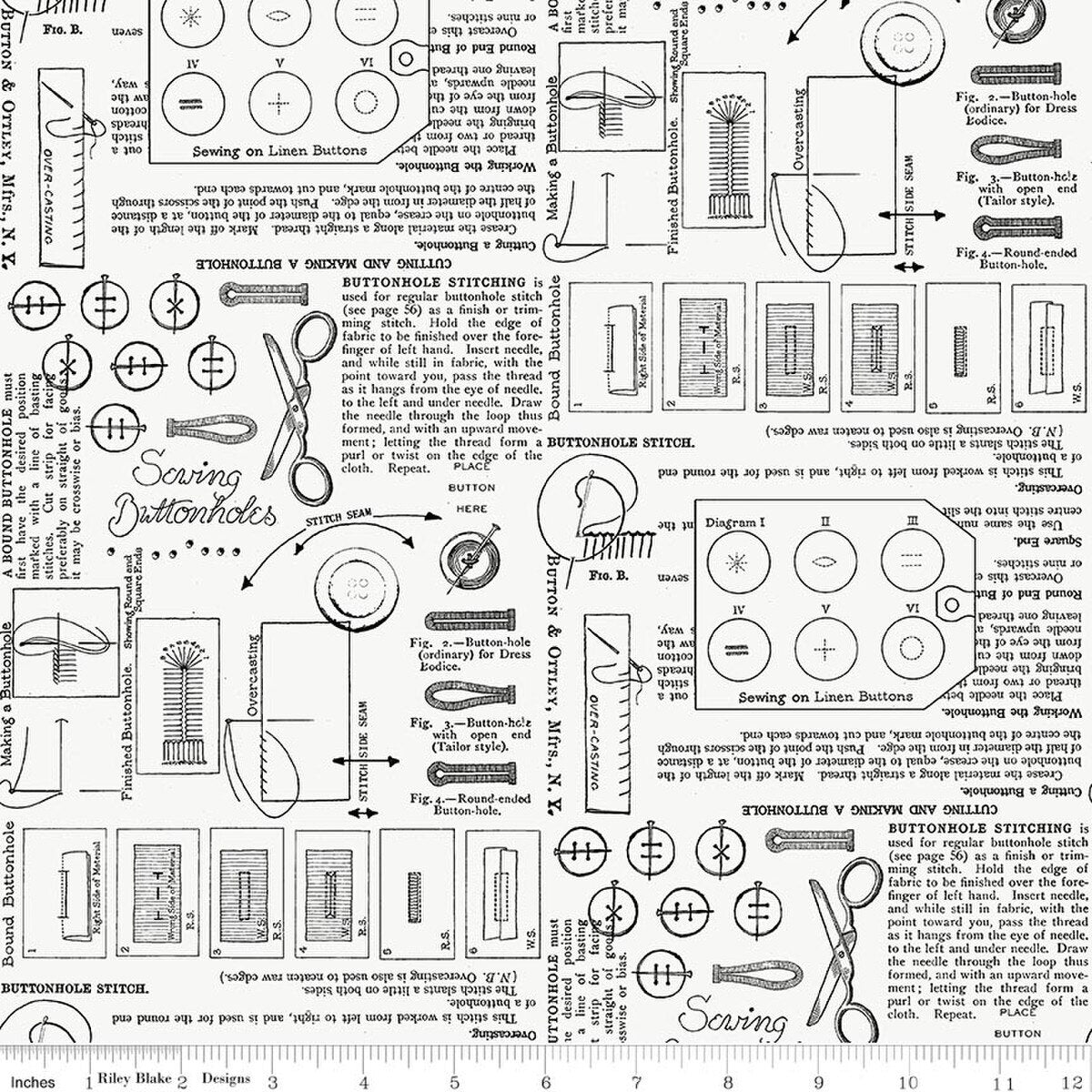 Sew America Off White Sewing Notes