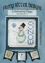 Snowman Celebration Flag