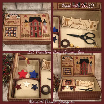 Let Freedom Ring Sewing Box