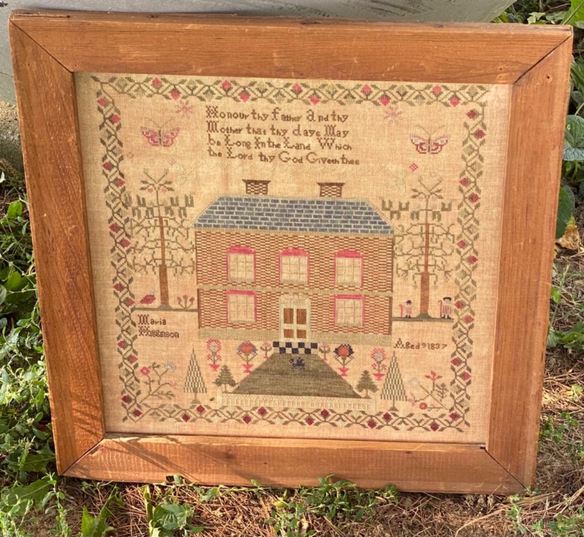 Maria Higginson 1837 Sampler