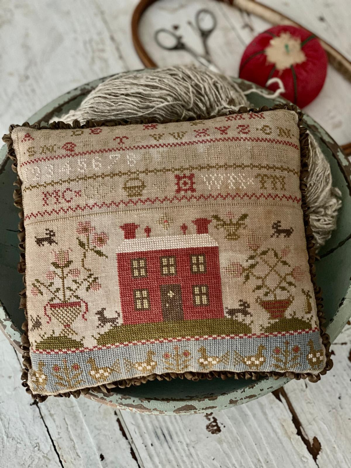 Rose Cottage Sampler Pinkeep