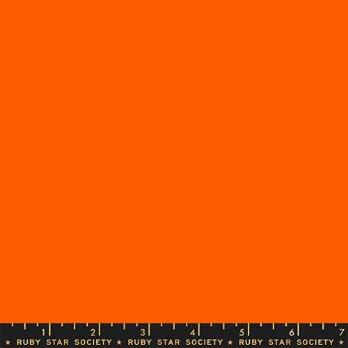 Ruby Star Solids Goldfish orange solid quilting cotton fabric by Ruby Star Society for Moda