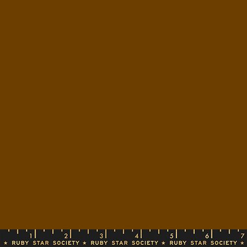 Ruby Star Solids Cocoa brown solid quilting cotton fabric by Ruby Star Society for Moda