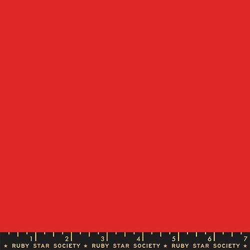 Ruby Star Solids Ladybug red solid quilting cotton fabric by Ruby Star Society for Moda