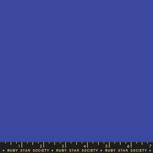 Ruby Star Solids Blue Ribbon blue solid quilting cotton fabric by Ruby Star Society for Moda