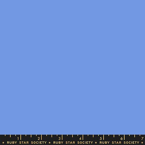 Ruby Star Solids Lindley Blue blue solid quilting cotton fabric by Ruby Star Society for Moda