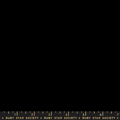 Ruby Star Solids Black solid quilting cotton fabric by Ruby Star Society for Moda