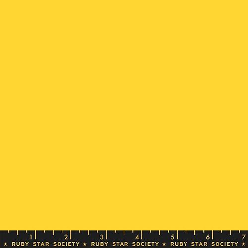 Ruby Star Solids Sunshine yellow solid quilting cotton fabric by Ruby Star Society for Moda