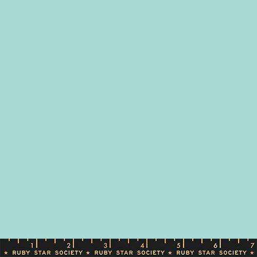 Ruby Star Solids Frost aqua solid quilting cotton fabric by Ruby Star Society for Moda