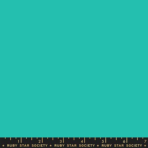 Ruby Star Solids Tropic aqua solid quilting cotton fabric by Ruby Star Society for Moda