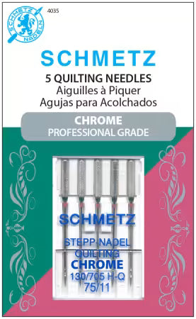 Schmetz Chrome Quilting Needles 75/11