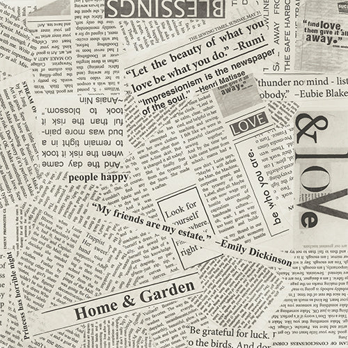 Newsprint Wide Back