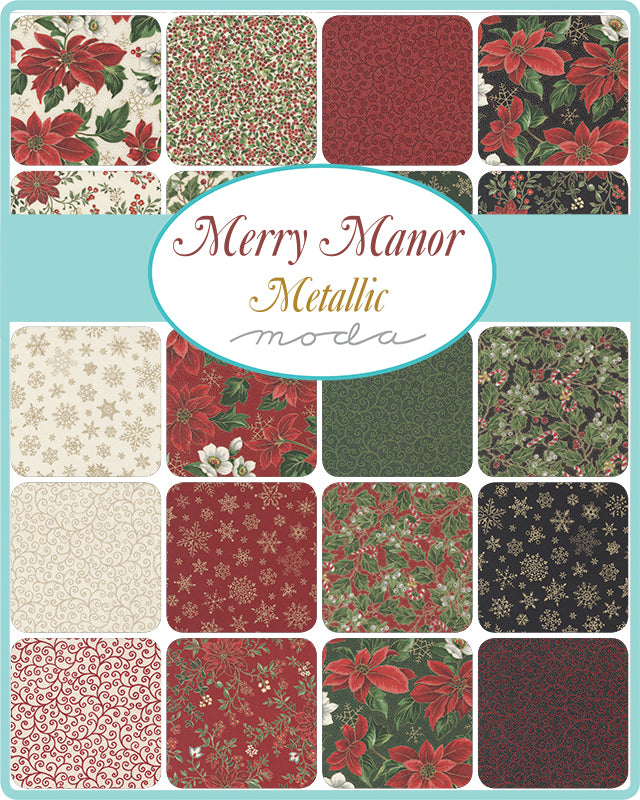Merry Manor Metallic Fat Quarter Bundle