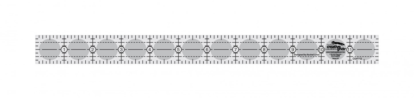 Creative Grids Quilt Ruler 1in x 12in