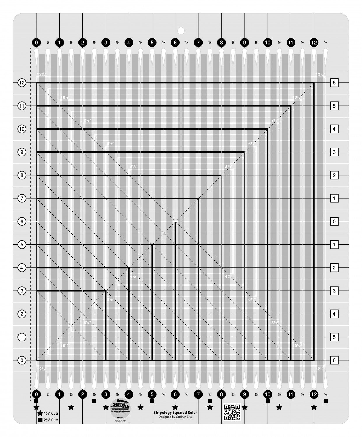 Creative Grids Stripology Squared Quilt Ruler