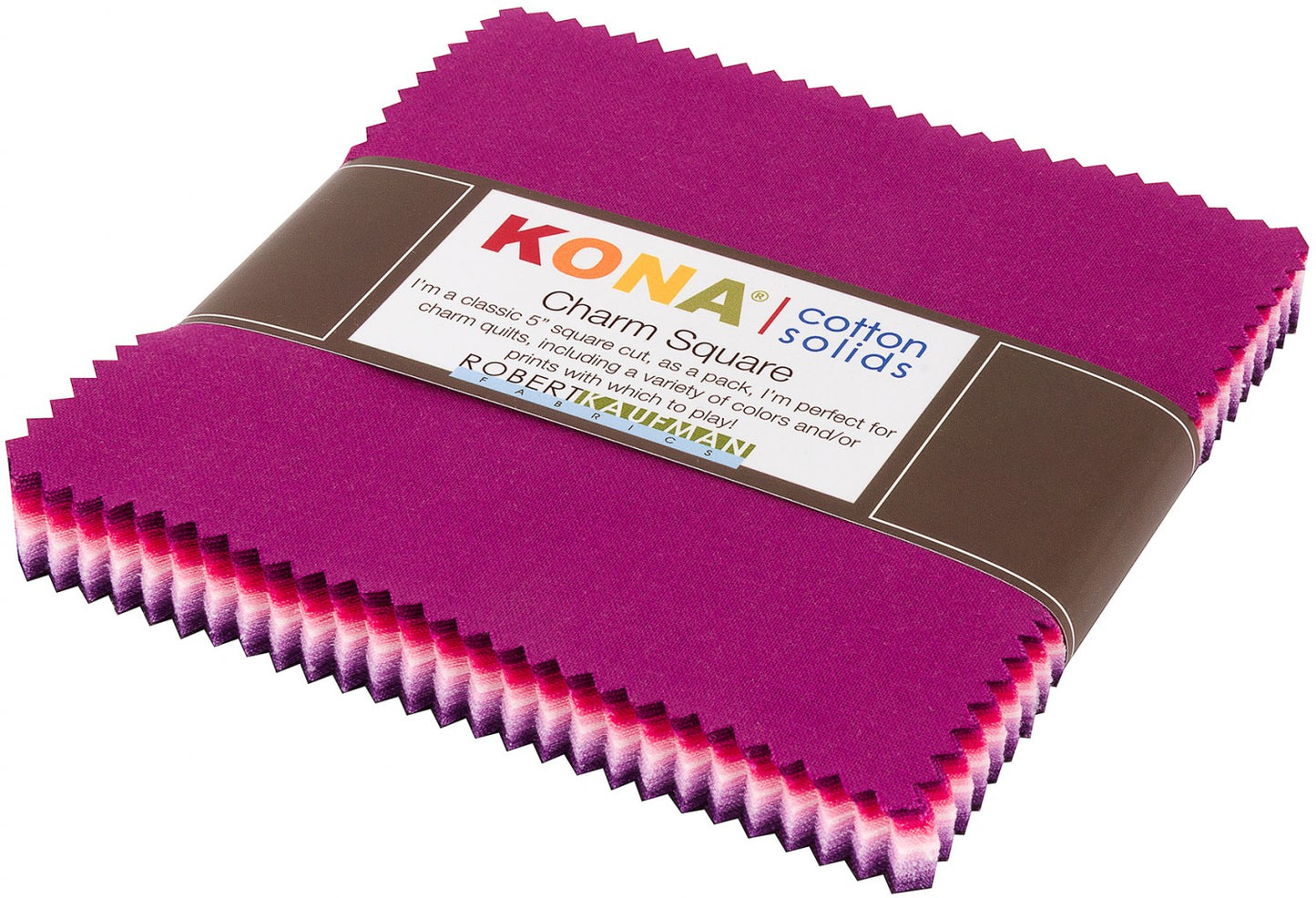 5in Squares Kona Cotton Wildberry Palette