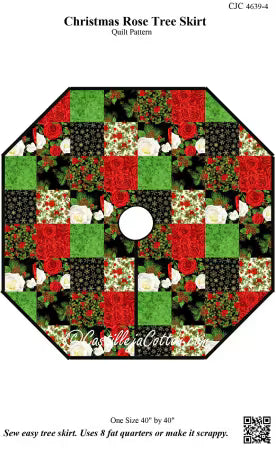 Christmas Rose Tree Skirt