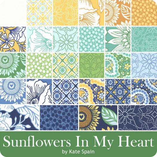 Sunflowers in My Heart Charm Pack