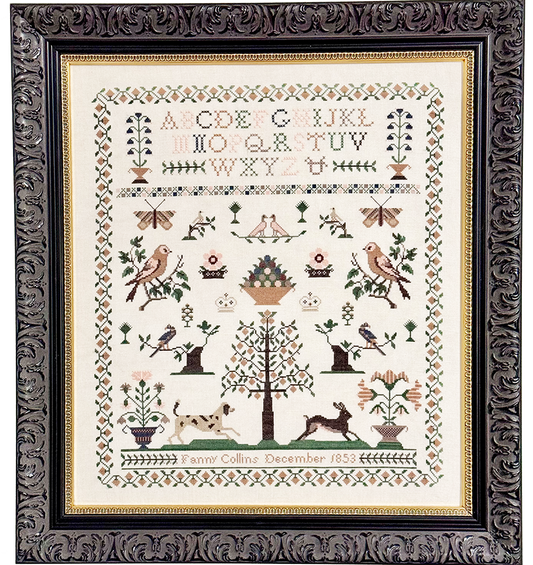 Fanny Collins 1853 Sampler & Pinwheel