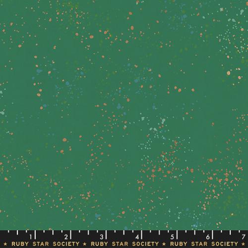 Speckled Metallic Emerald Green
