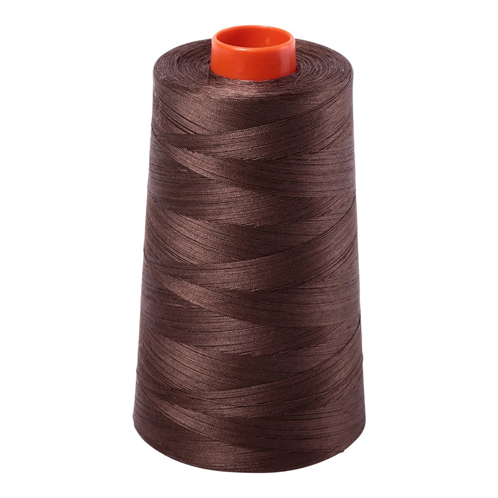 Aurifil 50wt cotton thread cone in Bark 1140