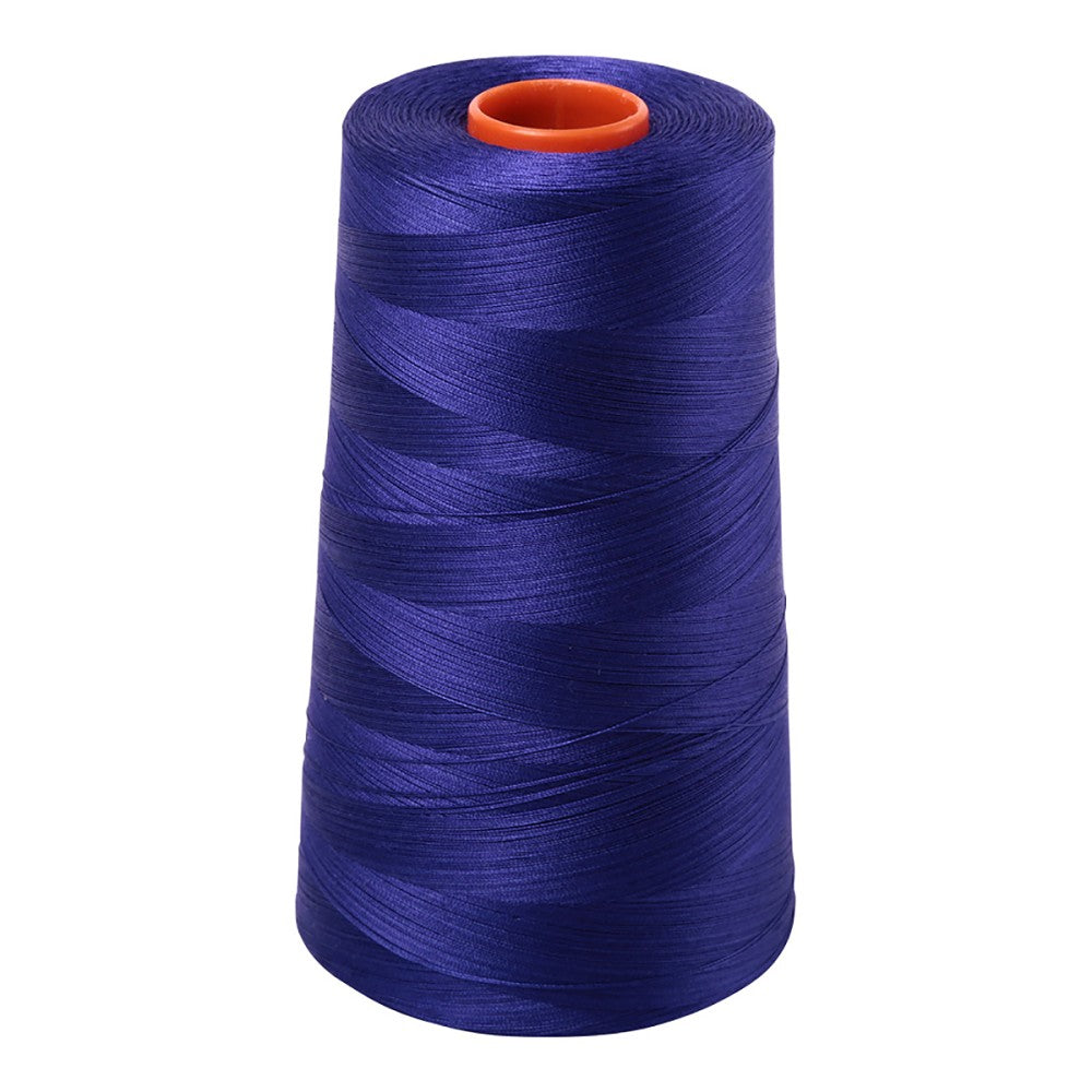 Aurifil 50wt cotton thread cone in Blue Violet 1200