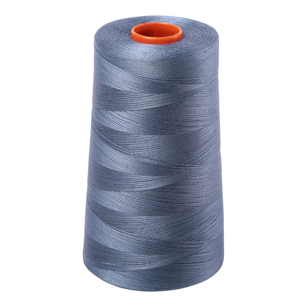 Aurifil 50wt cotton thread cone in Dark Grey 1246