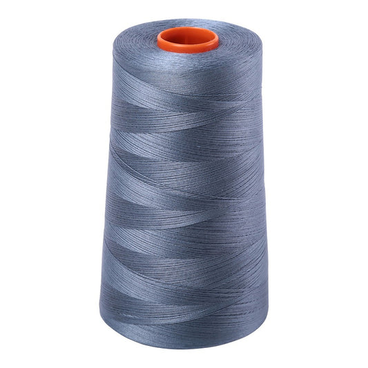 Aurifil 50wt cotton thread cone in Dark Grey 1246