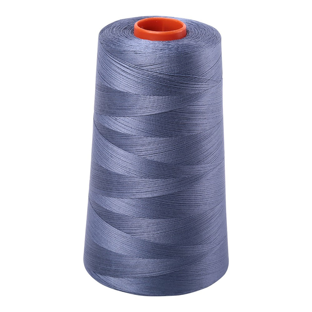 Aurifil 50wt cotton thread cone in Dark Grey Blue 1248
