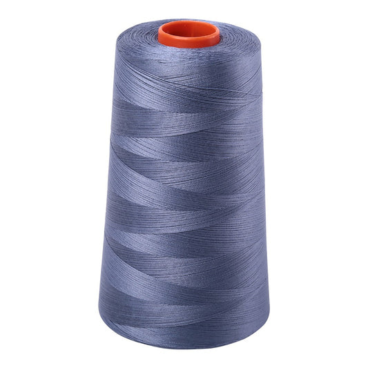 Aurifil 50wt cotton thread cone in Dark Grey Blue 1248
