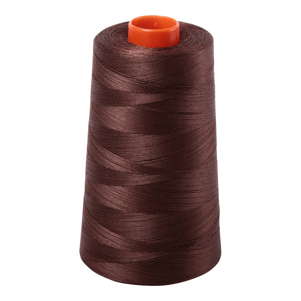 Aurifil 50wt cotton thread cone in Medium Bark 1285