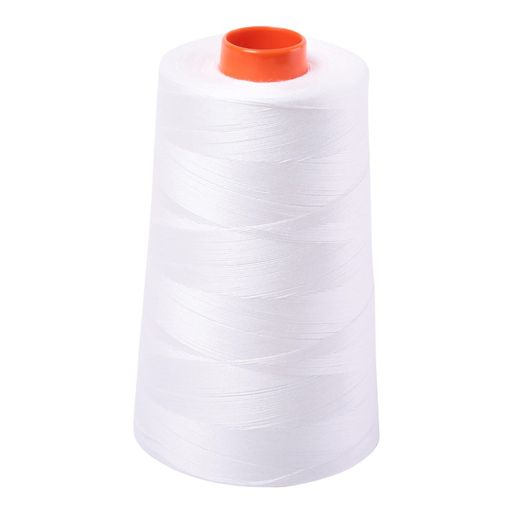 Aurifil 50wt cotton thread cone in Natural White 2021