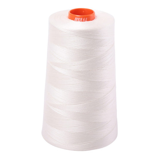 Aurifil 50wt cotton thread cone in Chalk 2026