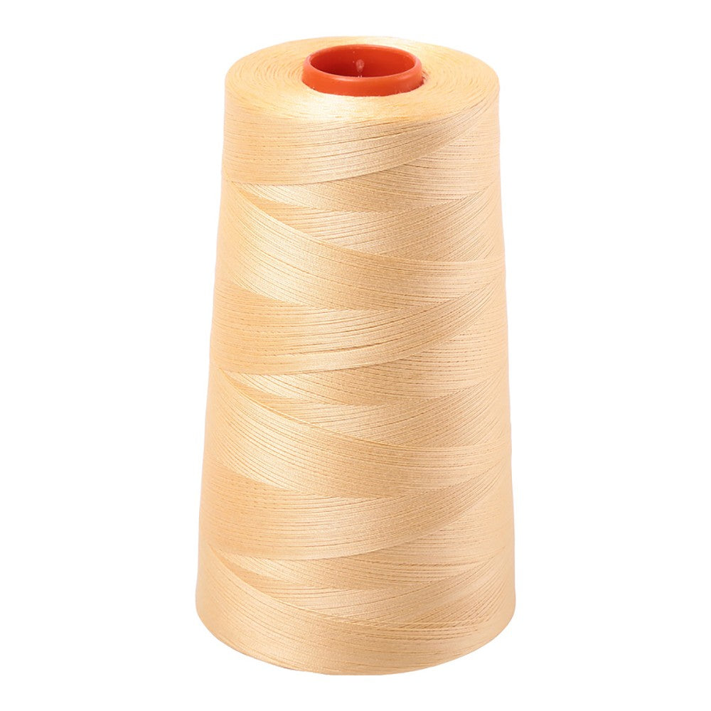Aurifil 50wt cotton thread cone in Medium Butter 2130