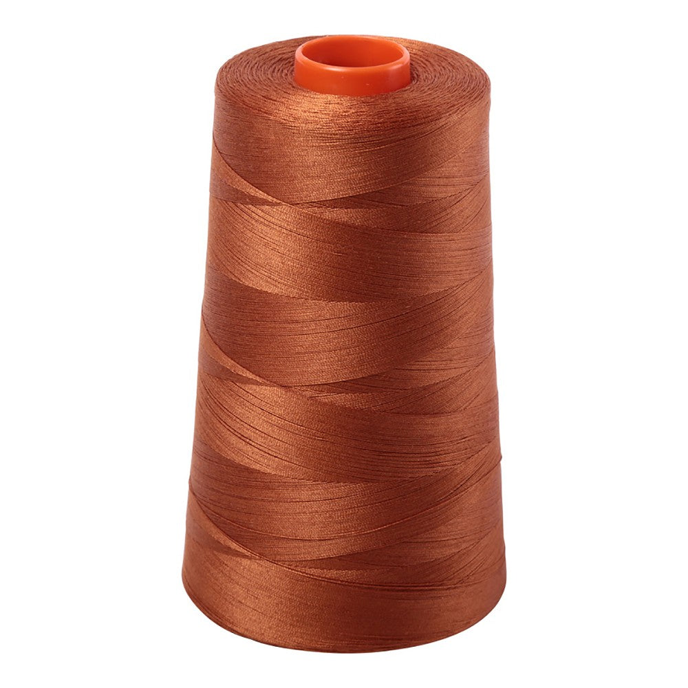 Aurifil 50wt cotton thread cone in Cinnamon 2155