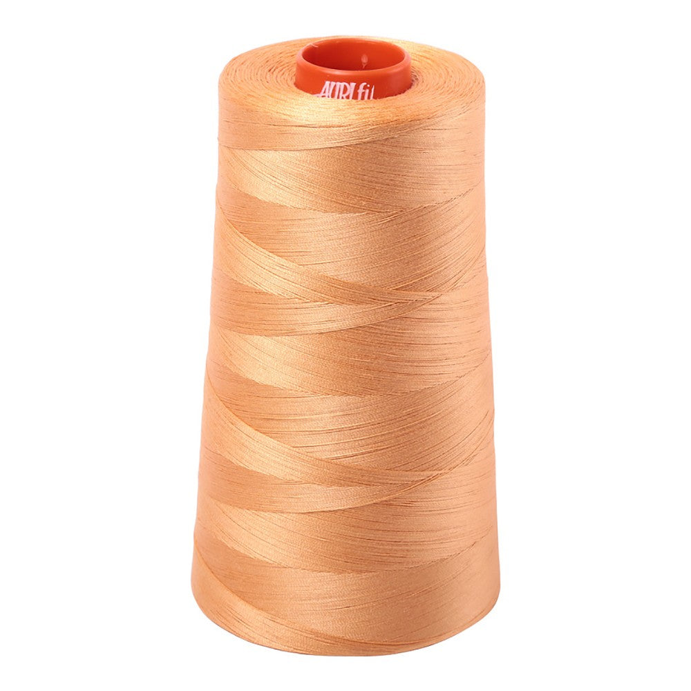 Aurifil 50wt cotton thread cone in Golden Honey 2214