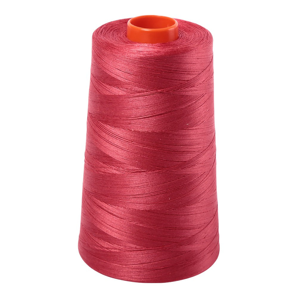 Aurifil 50wt cotton thread cone in Red Peony 2230